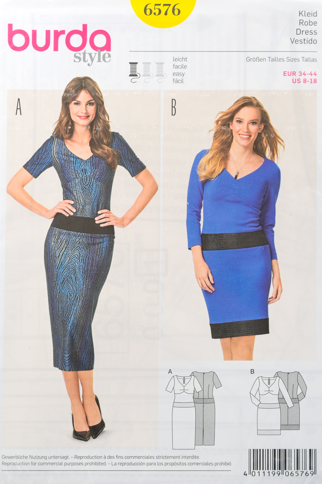 Patron de couture Burda 6576