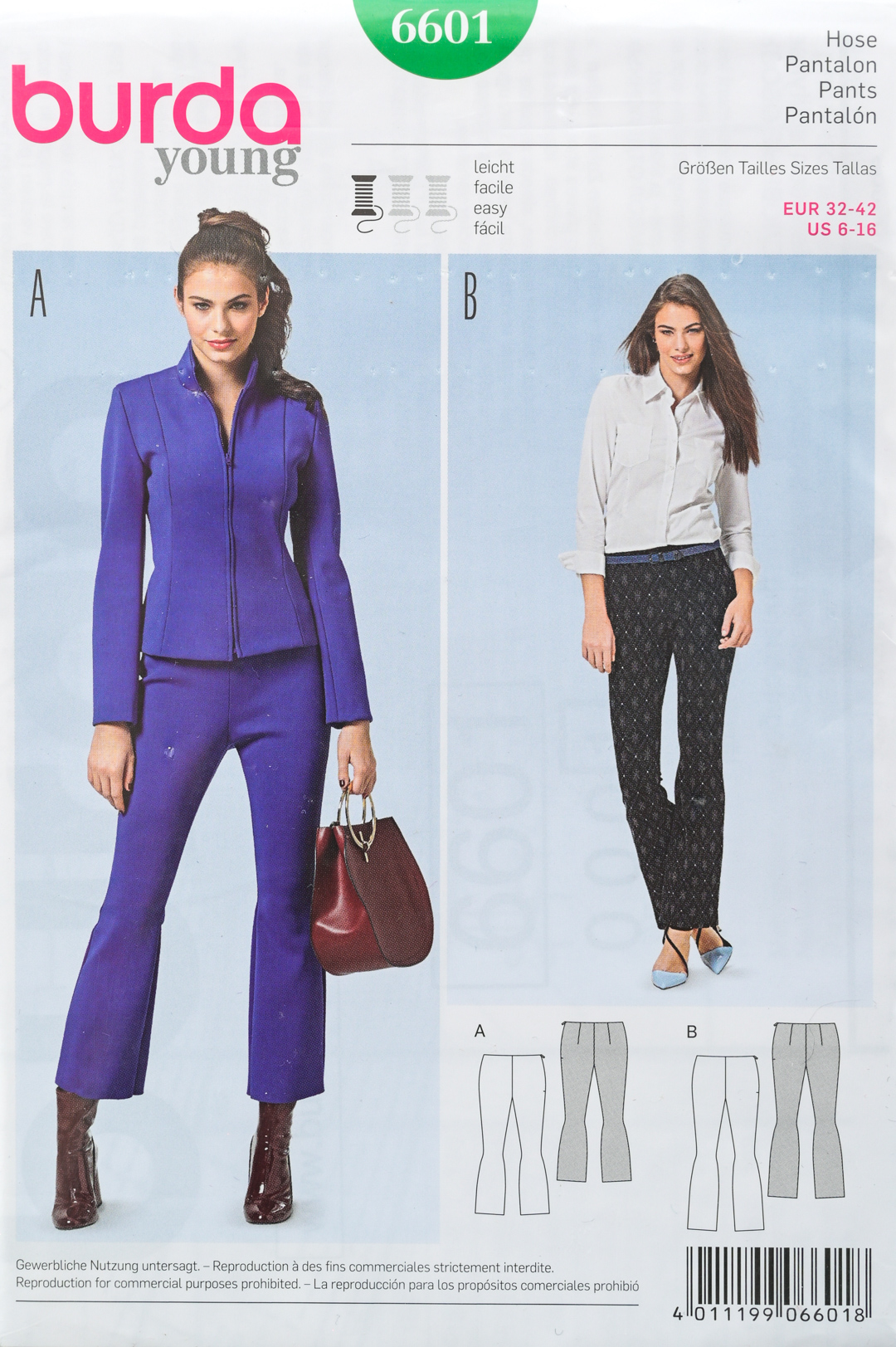 Patron de couture Burda 6601