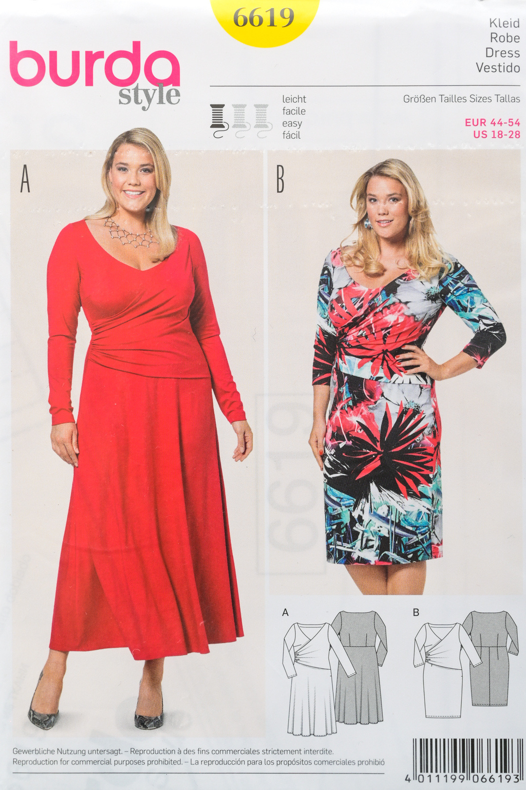 Patron de couture Burda 6619