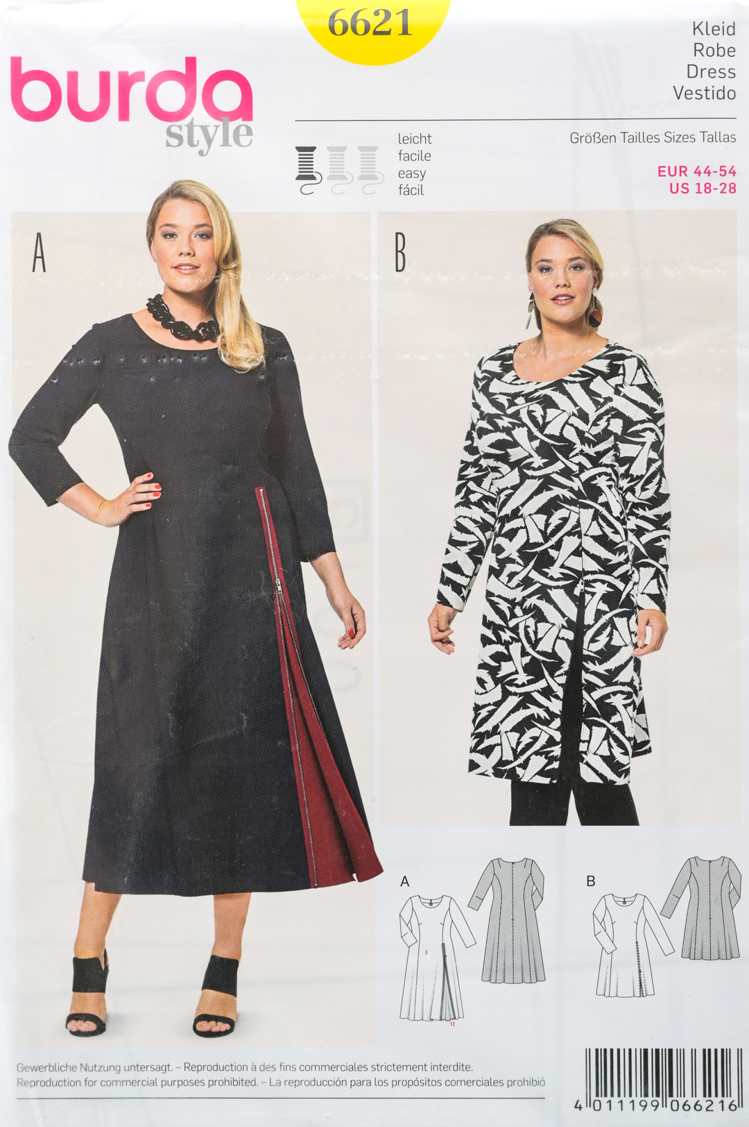 Patron de couture Burda 6621