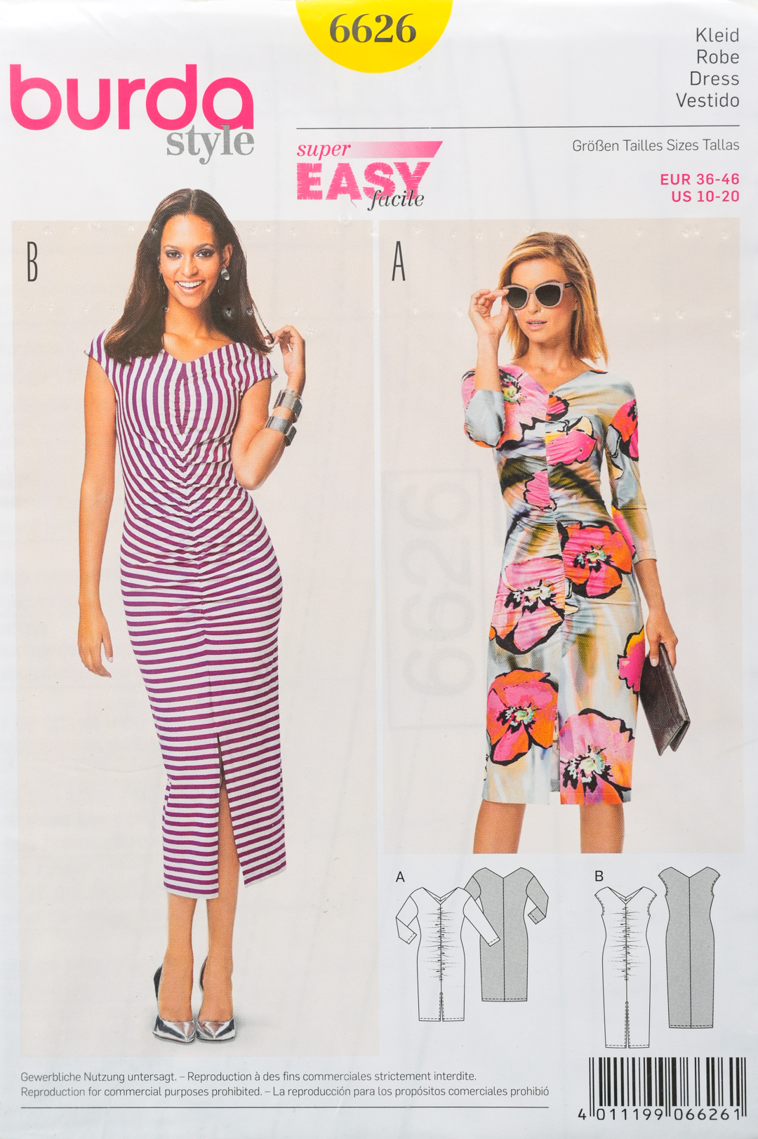 Patron de couture Burda 6626