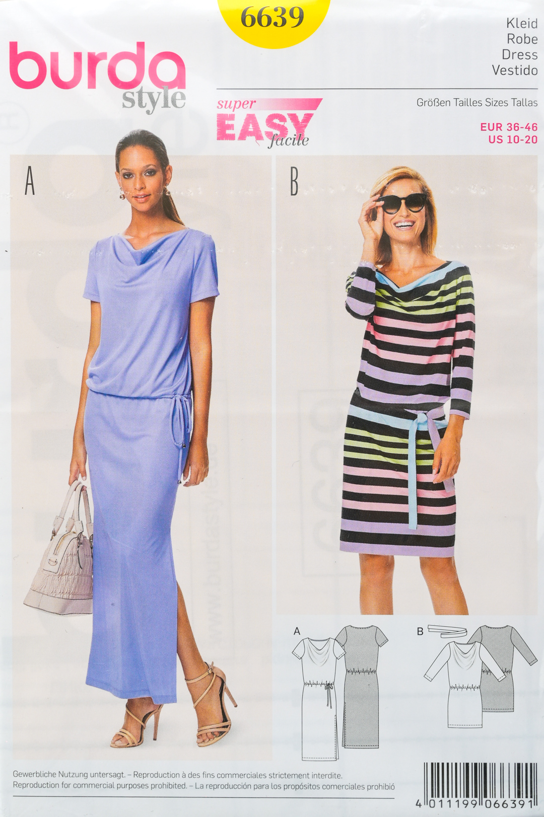 Patron de couture burda 6639