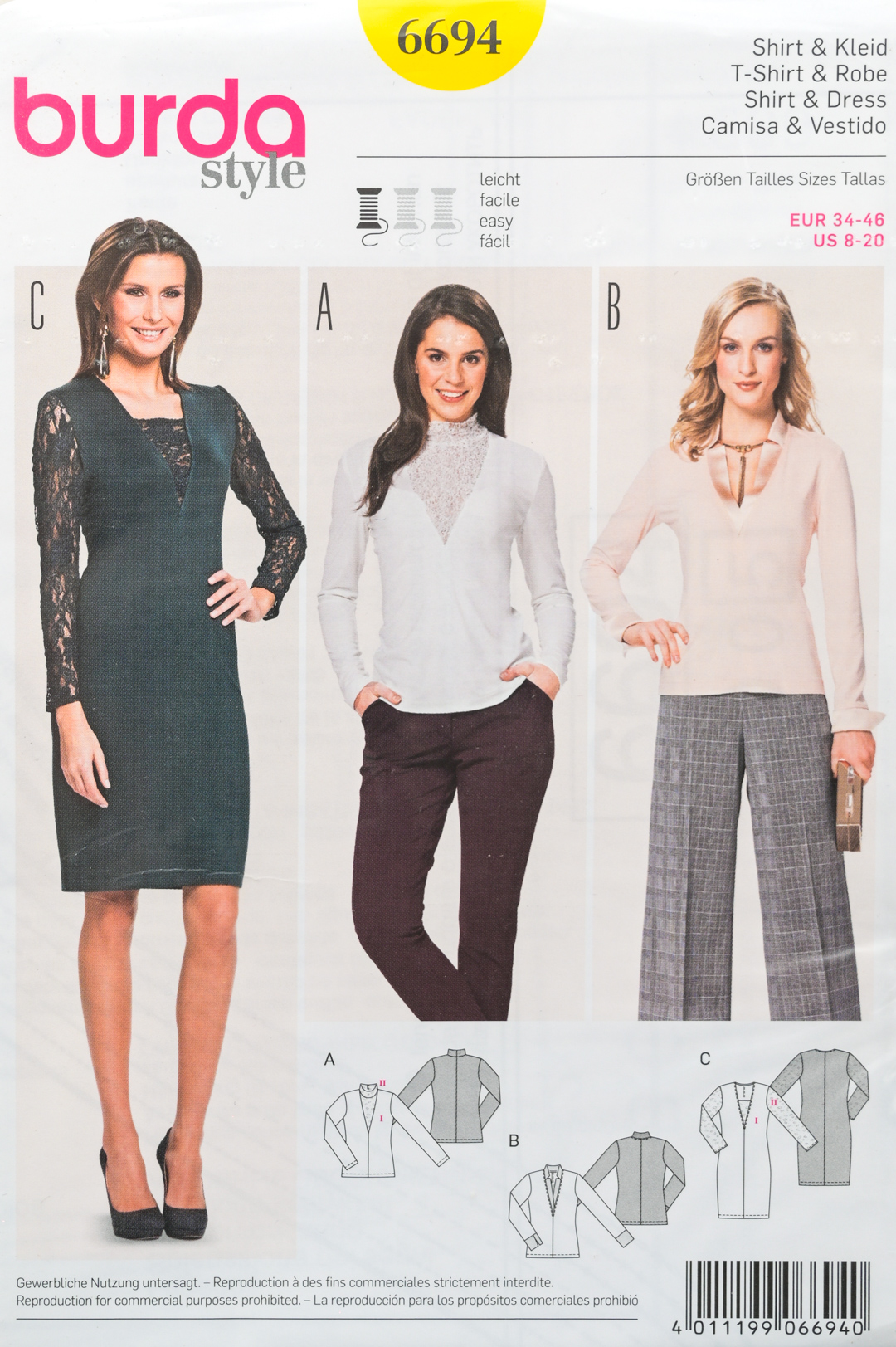 Patron de couture Burda 6694