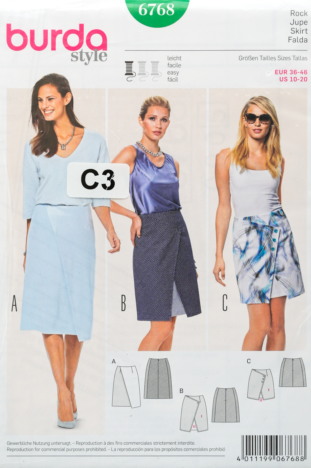 Patron de couture Burda 6768