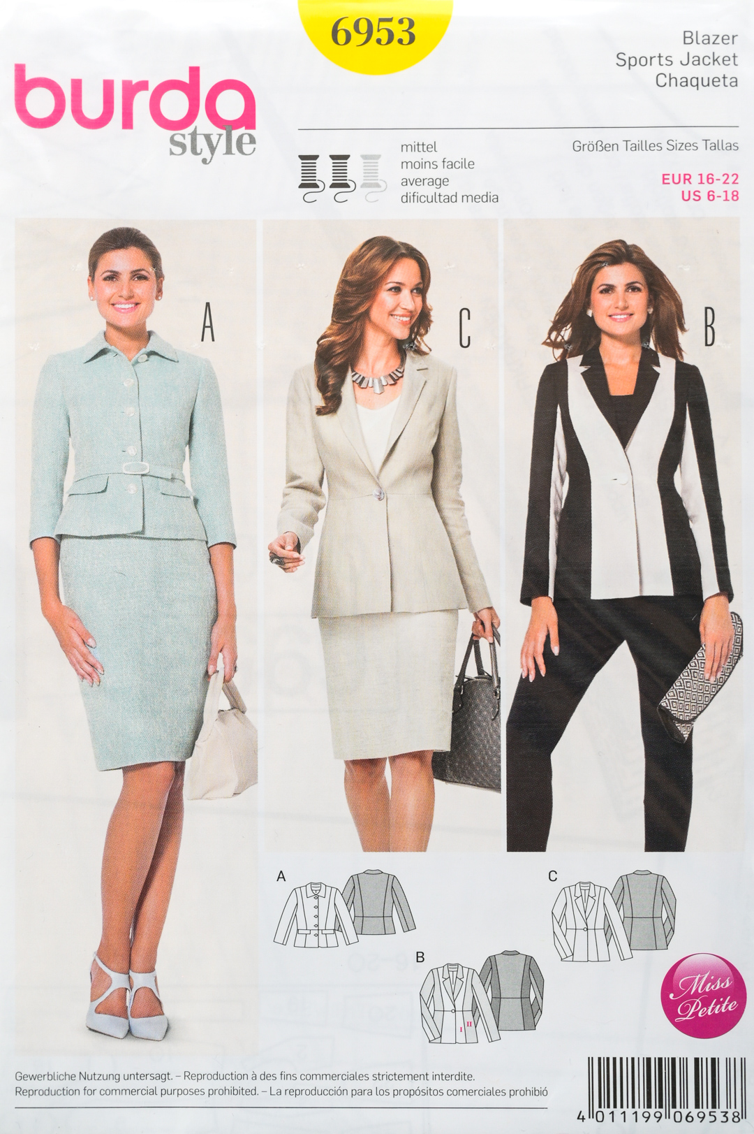 Patron de couture Burda 6953