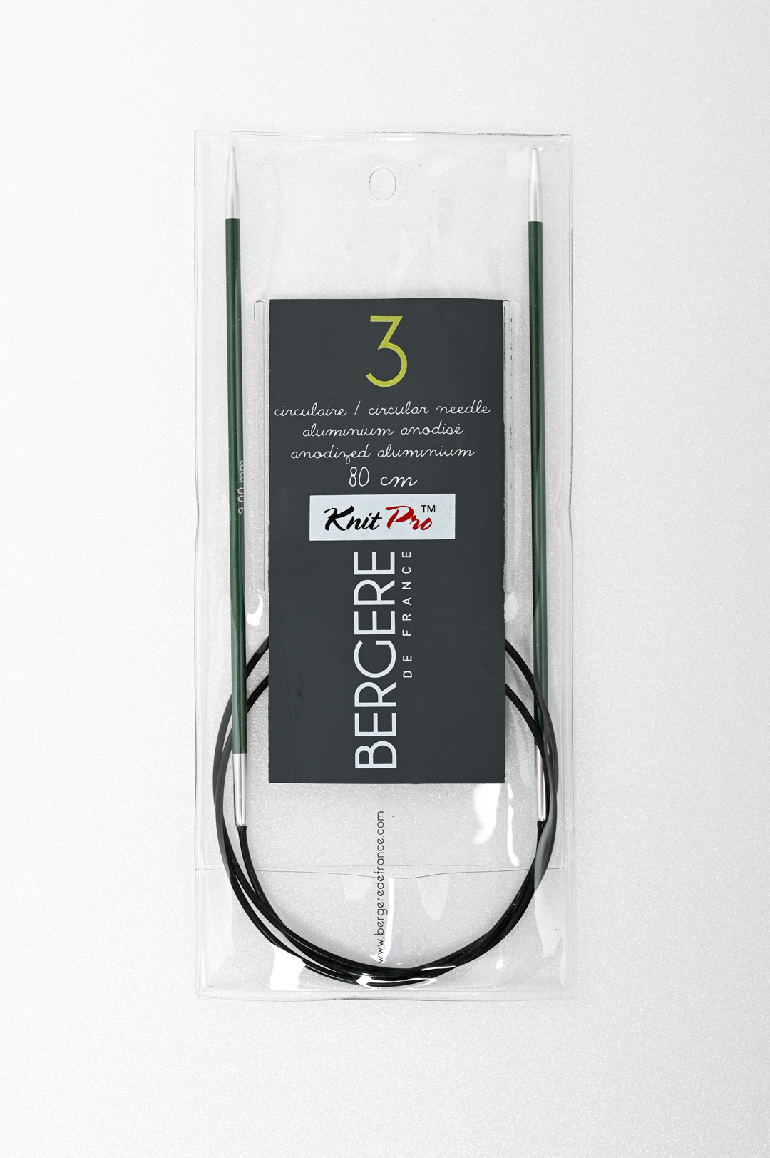 Aiguilles circulaires métal N°3