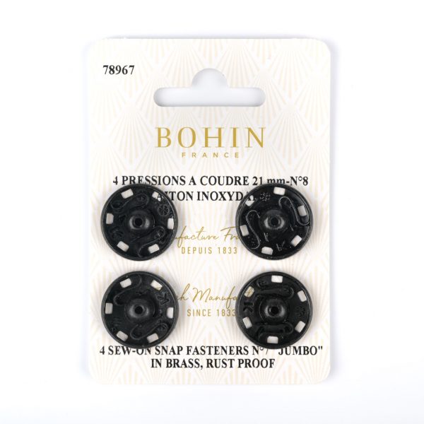 Bohin-Pressions-à-coudre-21 mm-noir