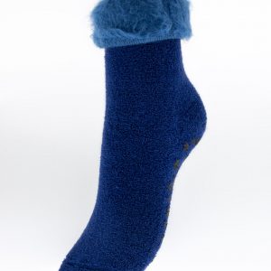 Chaussettes cocooning antidérapante Perrin Bleu
