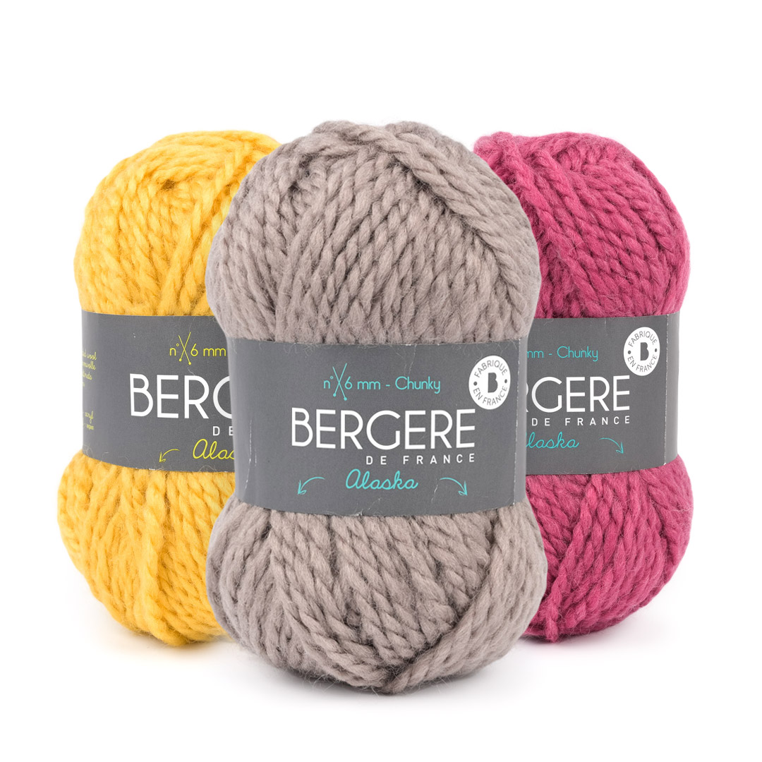Grosse laine (chunky) à tricoter - Bergère de France