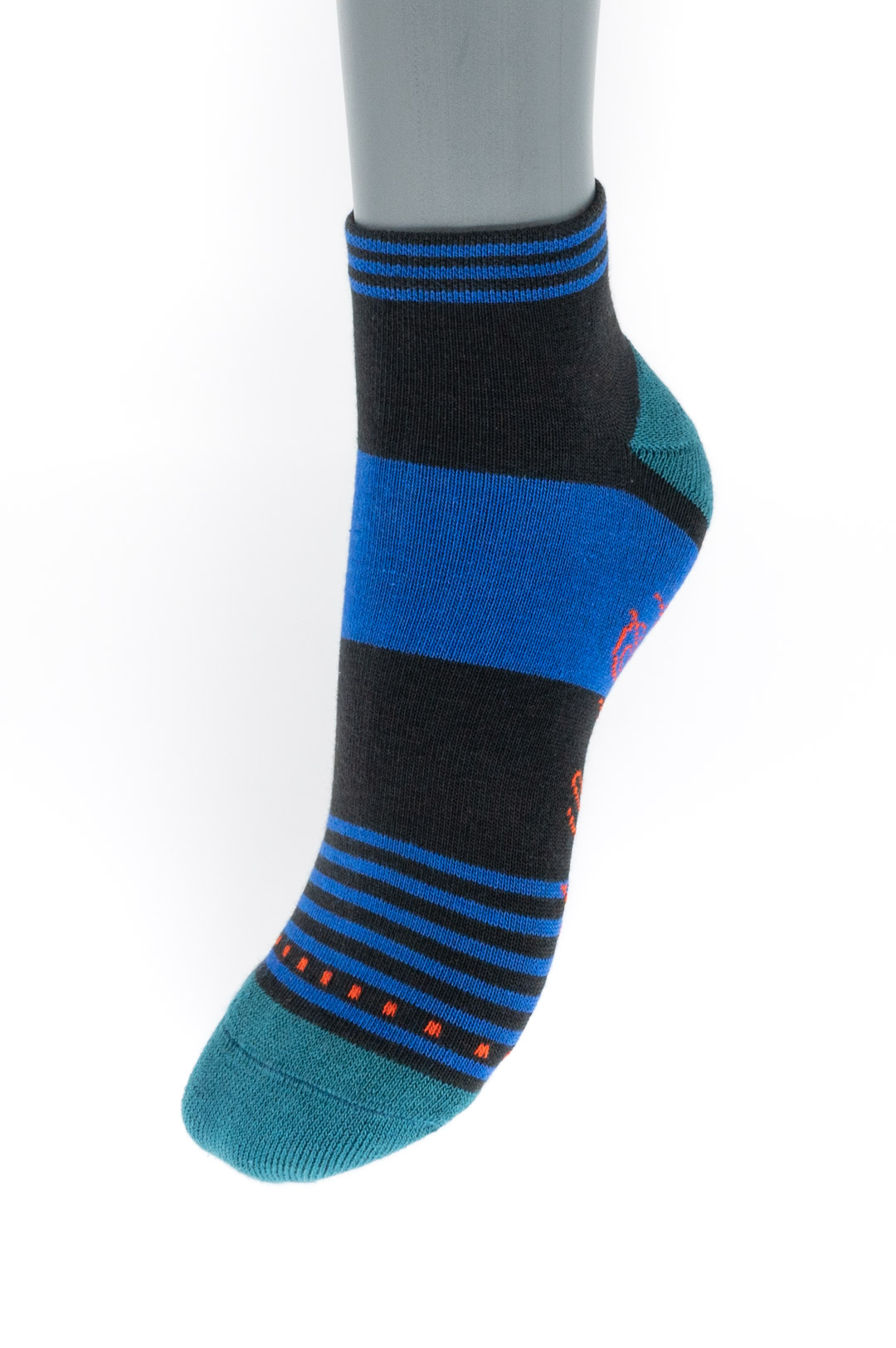 Berthe Bleu 1 Socquettes de sport rayées Bleu et Marine Berthe aux grands pieds