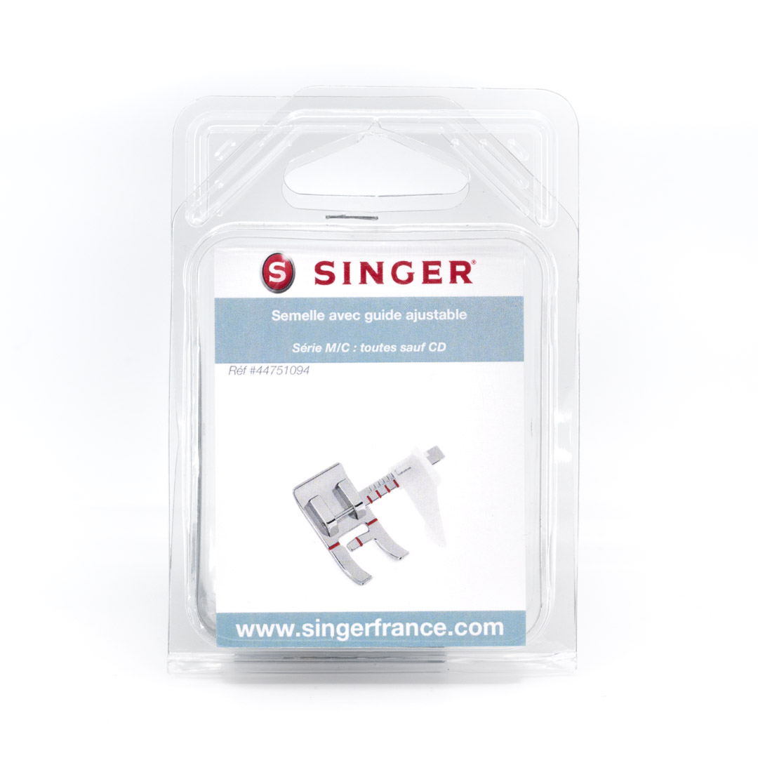Singer semelle avec guide ajustable