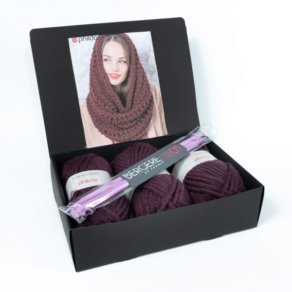 Kit tricot snood personnalisable