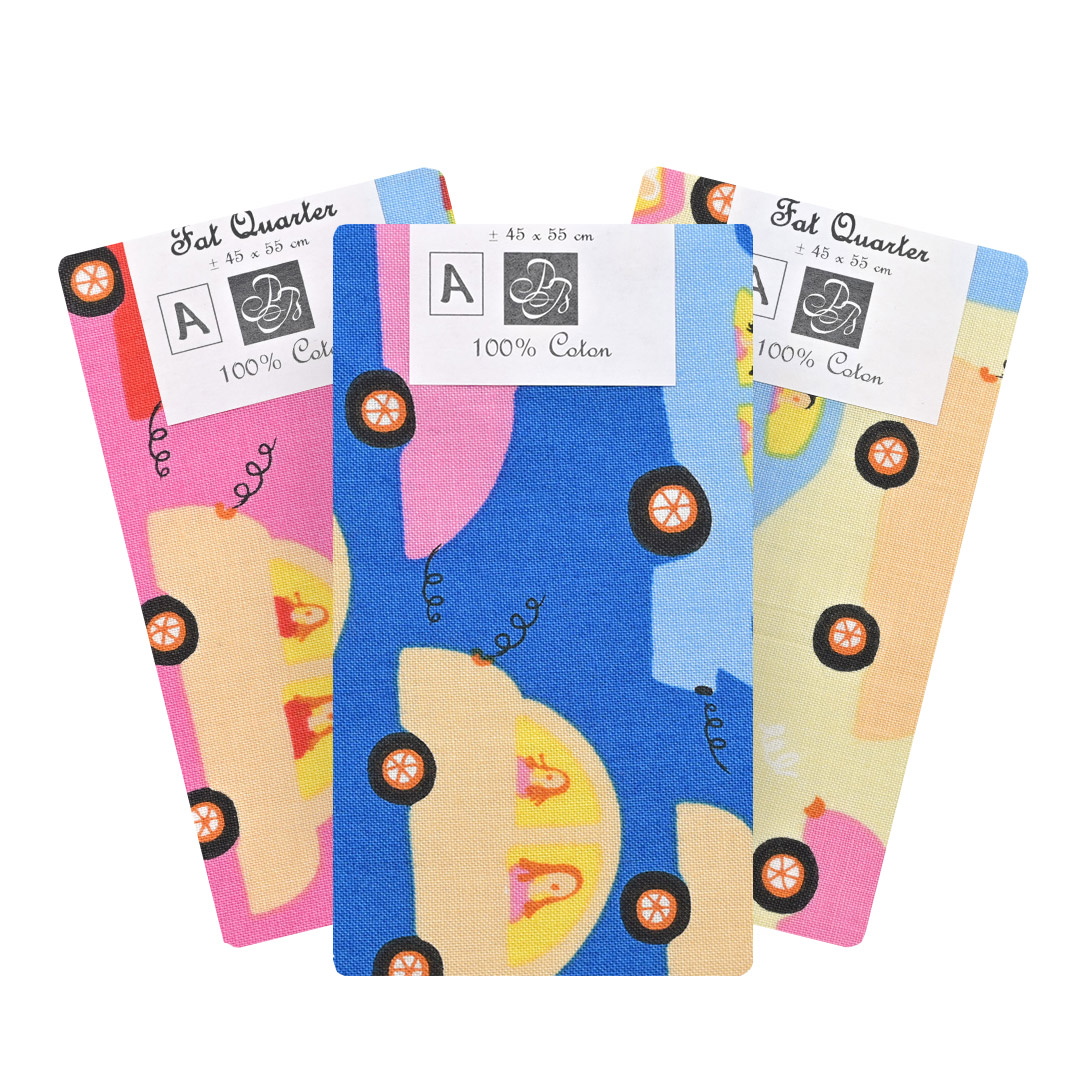 Intro-coupon-Enfant Coupon de tissu Voiture FAT QUARTER