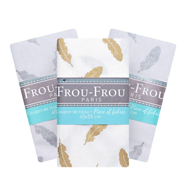 Coupon de tissu Plume Frou-Frou Paris 100% en coton