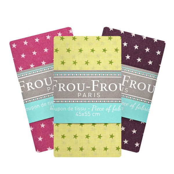 Coupon de tissu Étoile Frou-Frou Paris 100% en coton