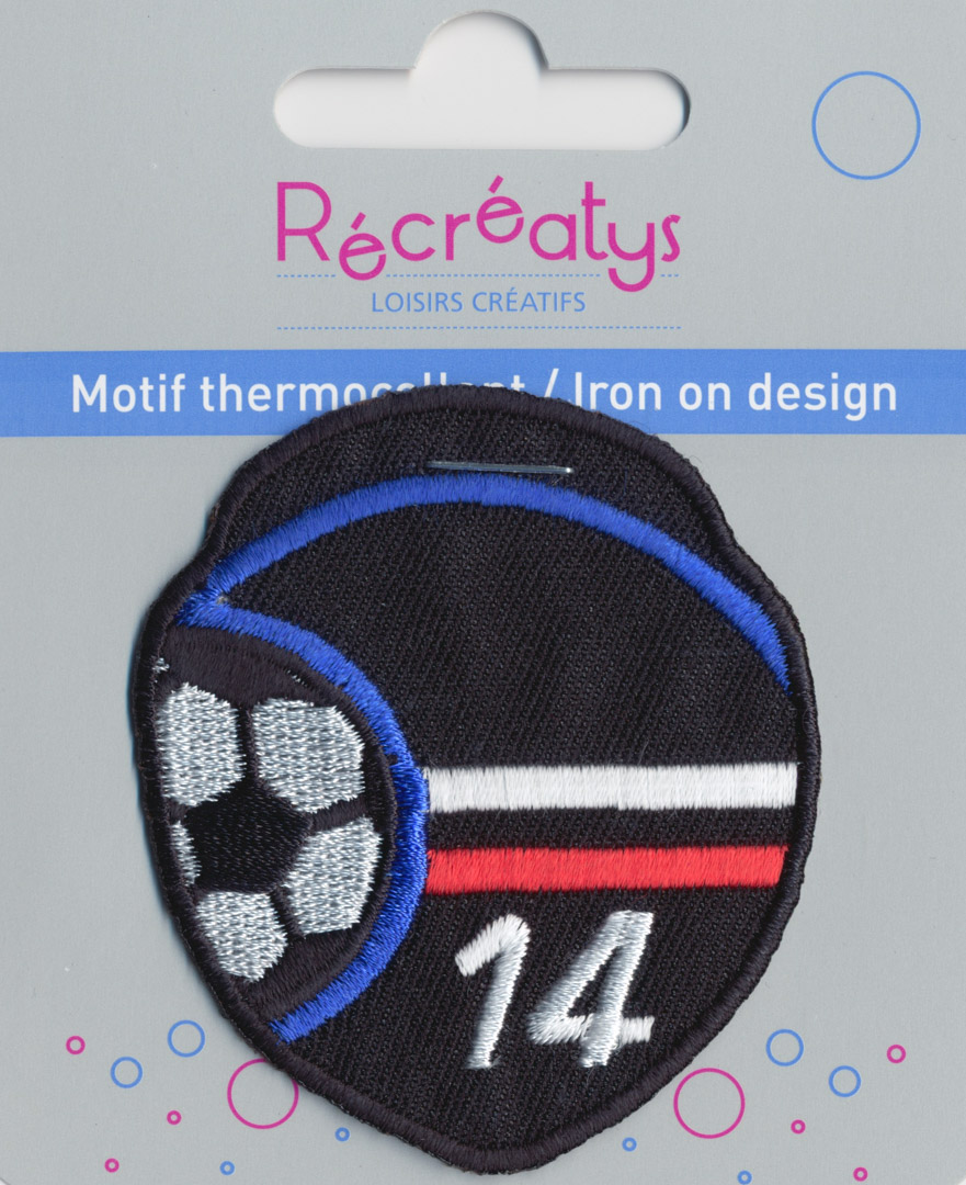 Mercerie écusson Récréatys-2 Écusson Thermocollant - FOOTBALL