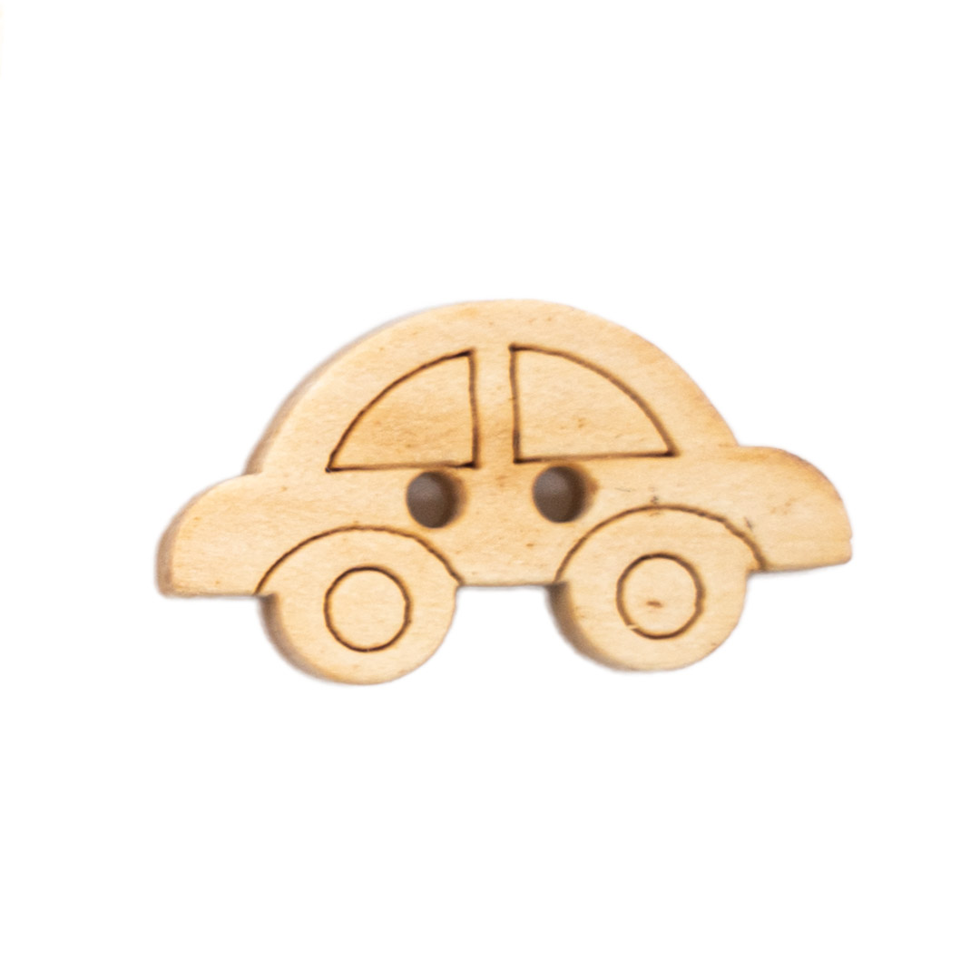 Bouton Bois Petite Voiture