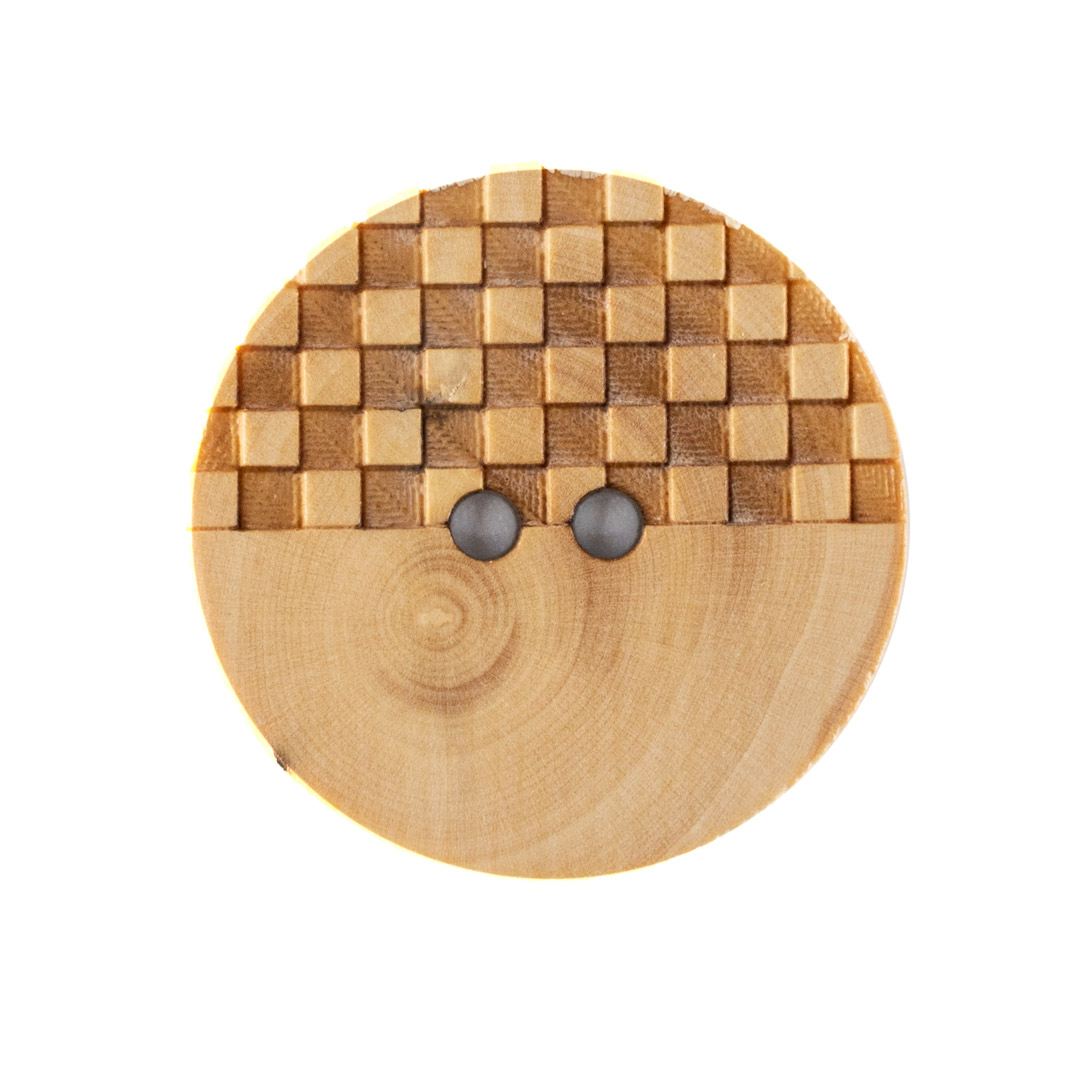 _DSX2893 Bouton en Bois Damier