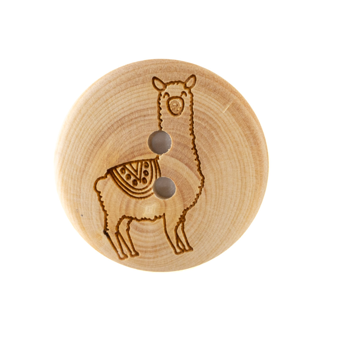 _DSX2896 Bouton en Bois Lamas