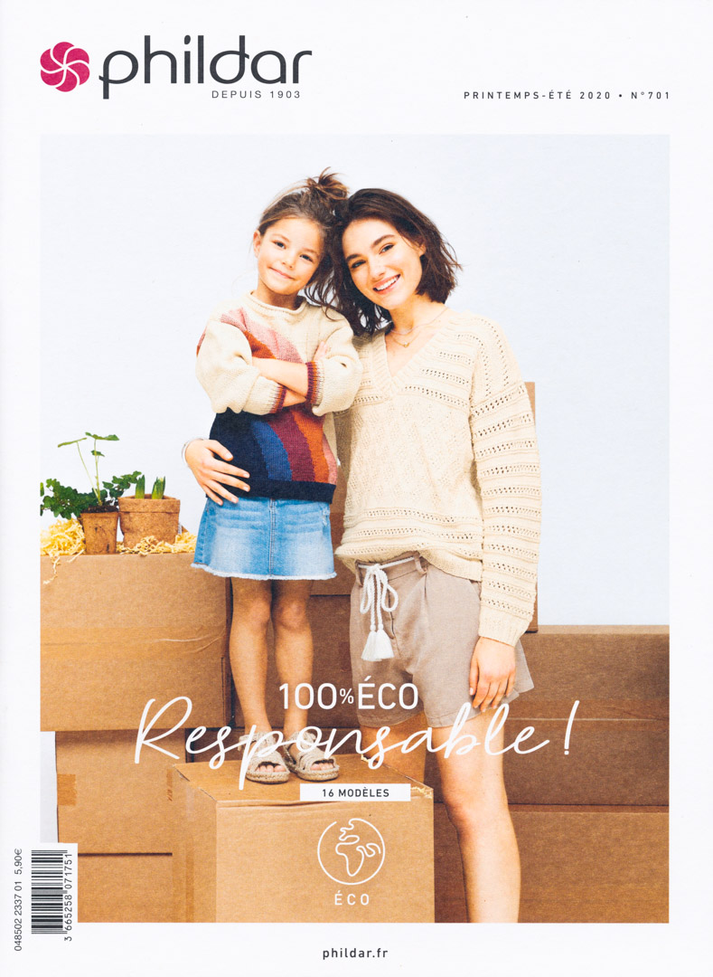 Livre Phildar 100% Eco Responsable - 16 modèles