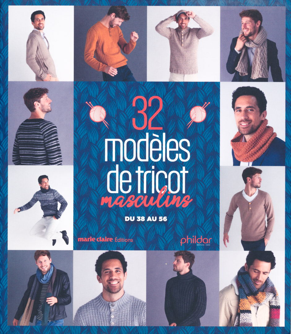 Phildar_Tricot_Masculins Un livre pour les hommes qui aiment les tricots réalisés à la main