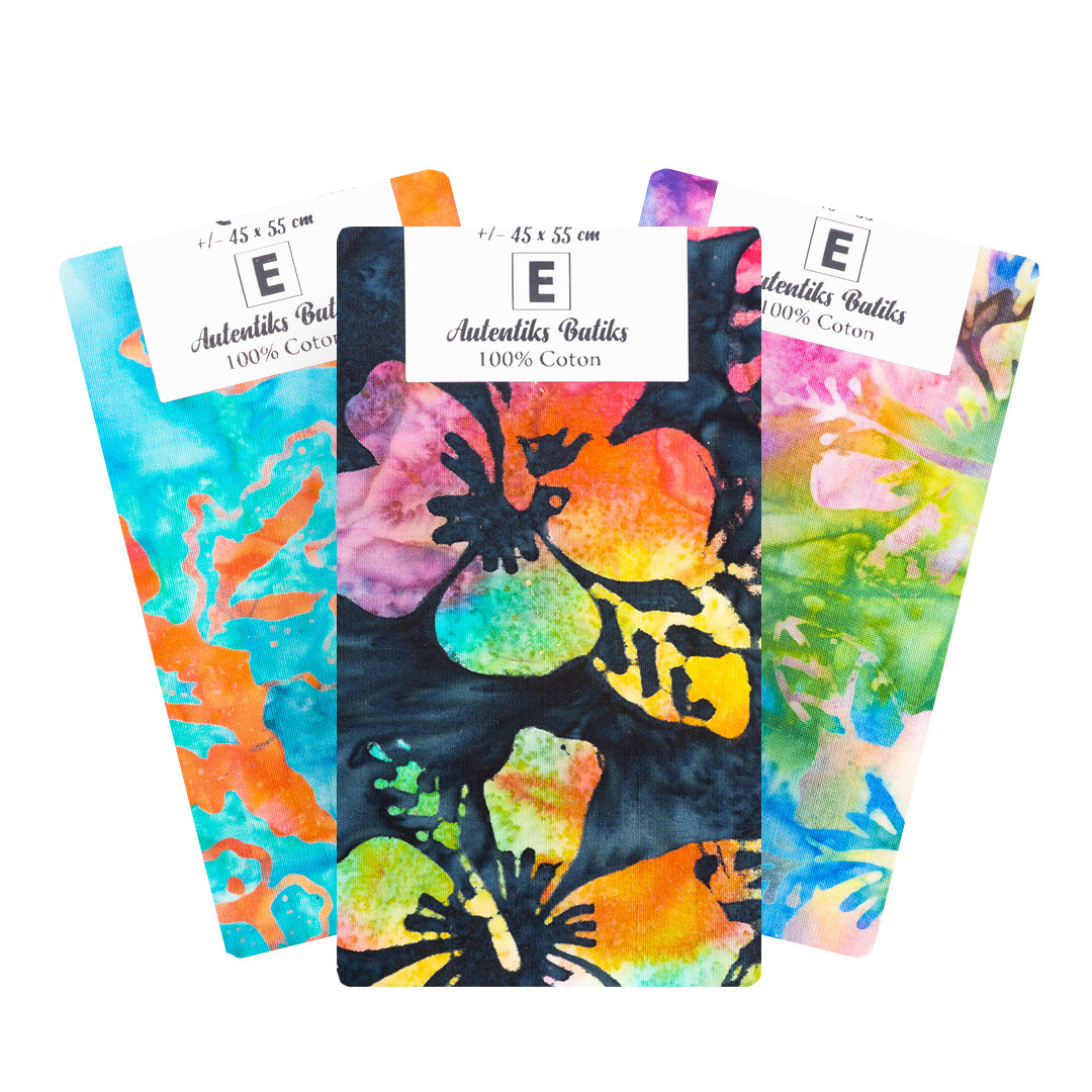 Coupon de tissu FAT QUARTER Collection Hawaï 2022 Maman La Fée