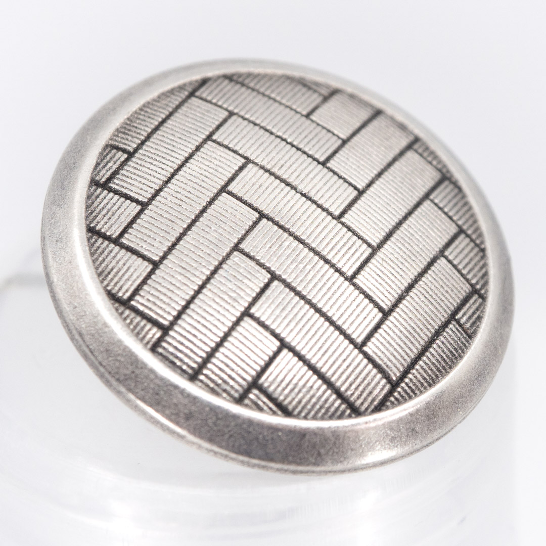 Bouton Metal V argent Bouton Metal V argent