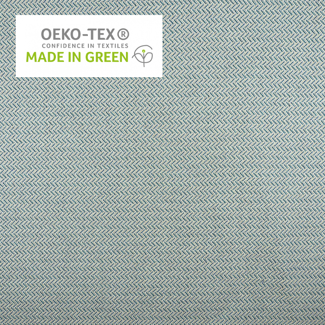 Tissu d'ameublement chevrons bleu