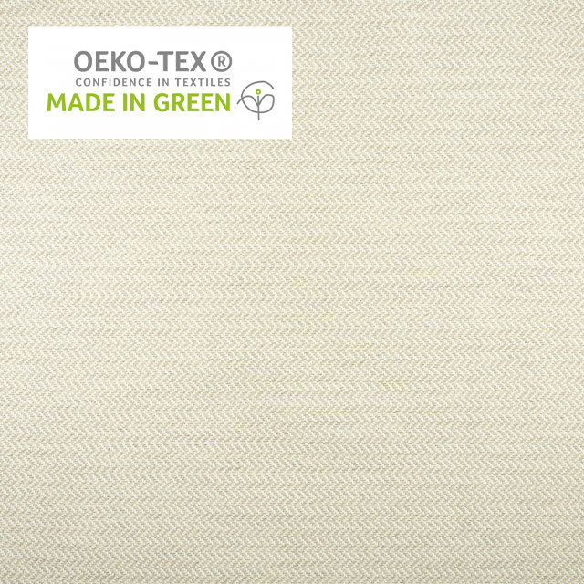 Tissu d'ameublement chevrons écru