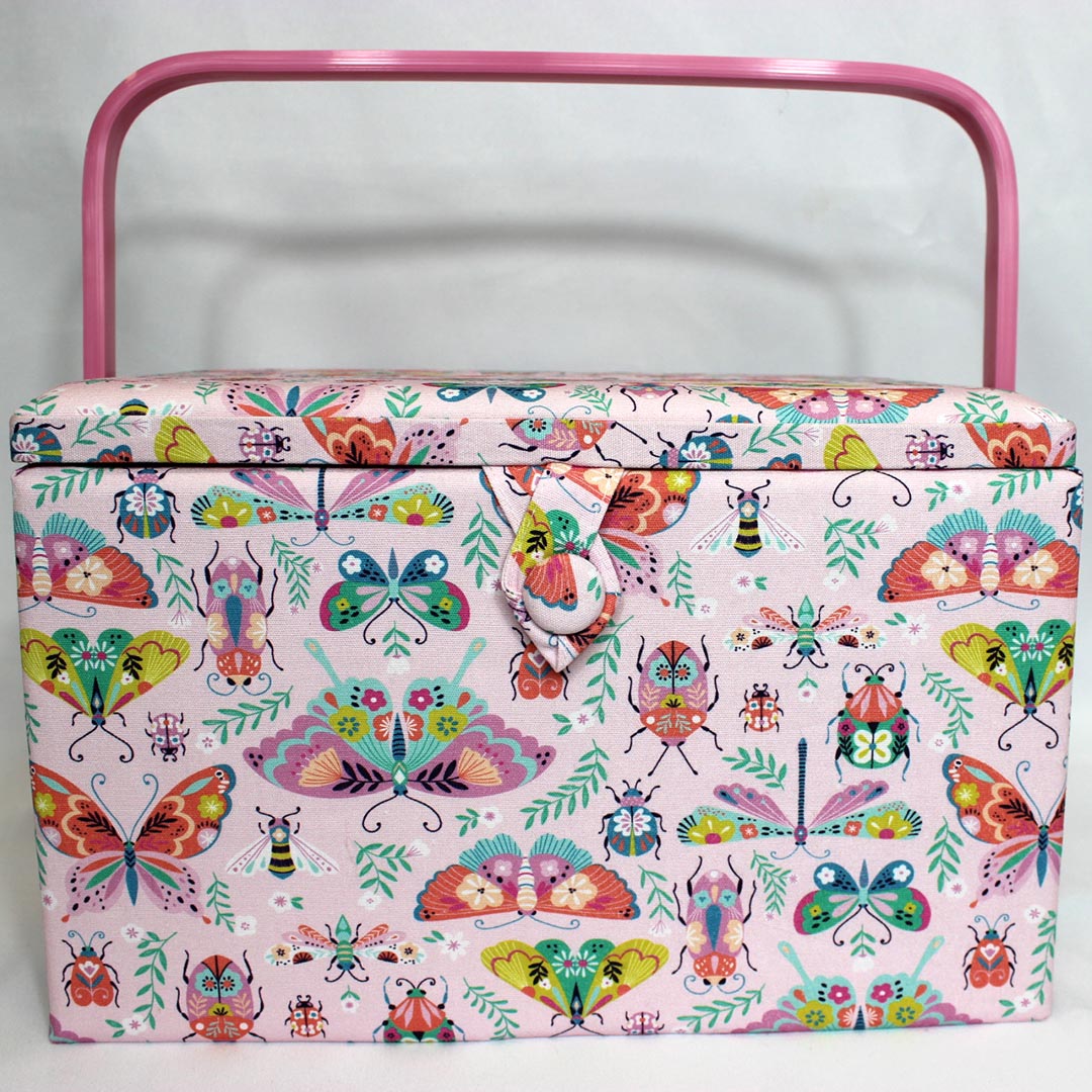 BàC MRC 631 papillon coccinelle rose Boite à couture papillons