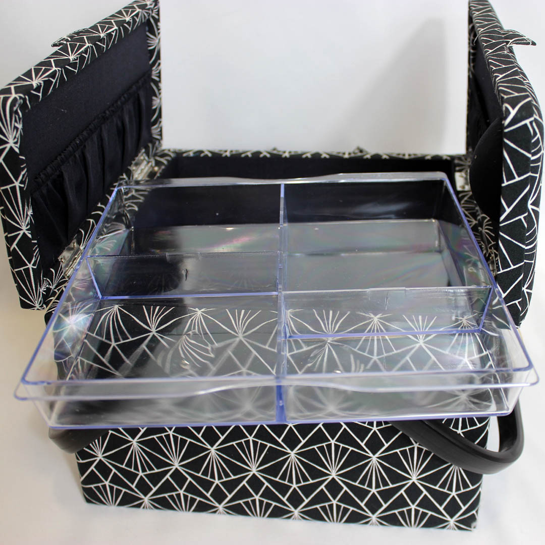 BàC noire géométrique 5 Boite à couture géométrique