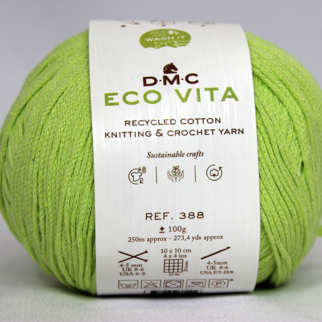 EcoVita Knitting ref388 138 Eco Vita vert anis - 138