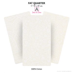 Coupon de tissu "FAT QUARTER" Collection Clair